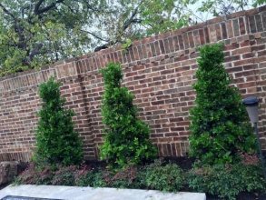 Кирпичный забор сплошной 12 метров фото в Горячем Ключе