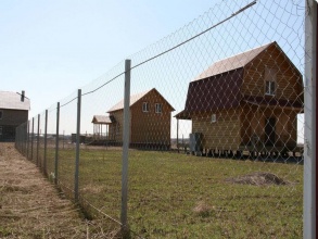 Забор из сетки рабицы в натяг с протяжкой арматуры 150 метров фото в Горячем Ключе