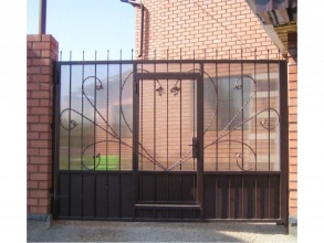 Кованые заборы с поликарбонатом 80 метров фото в Горячем Ключе
