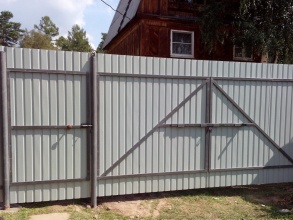 Забор с воротами и калиткой 100 метров фото в Горячем Ключе